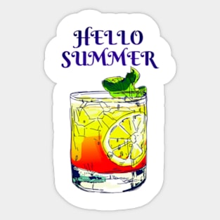 Hello Summer Sticker